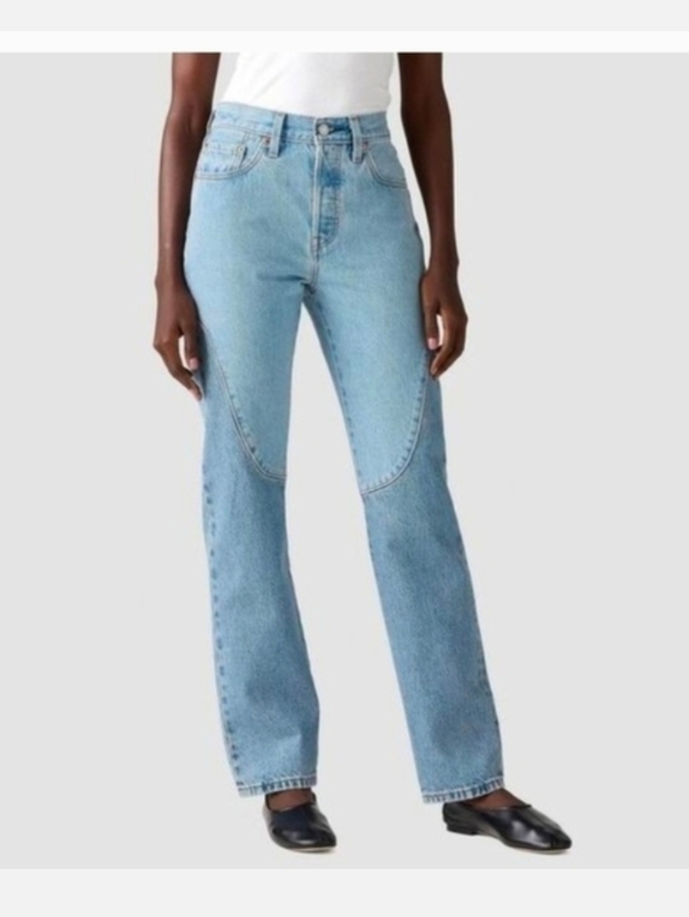 Levi's 501 Original 100% Cotton A High-Rise Fitted Through The Hip And Thigh
